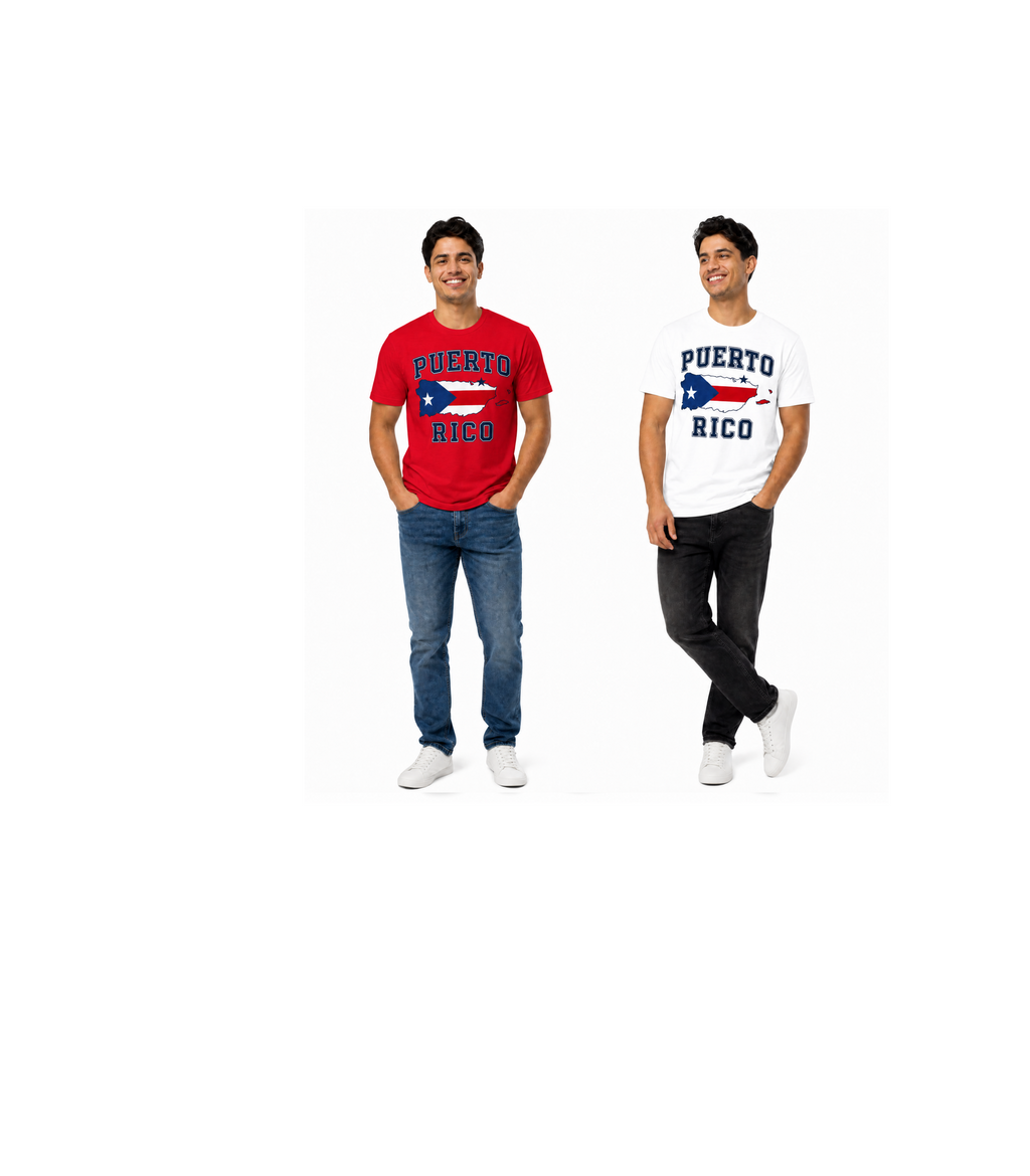 Puerto Rico Flag Graphic T-Shirt - Vintage Boricua Pride Tee